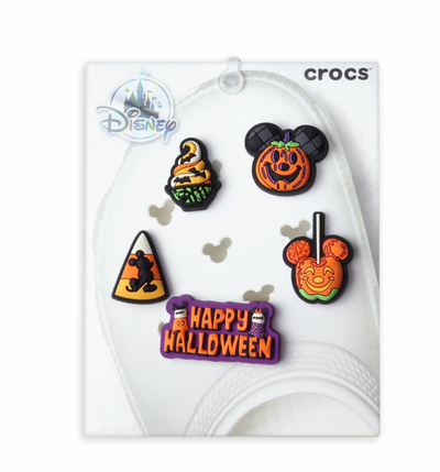 Disney Parks Halloween 2021 Crocs Jibbitz Charms Pack of 5 New with Card