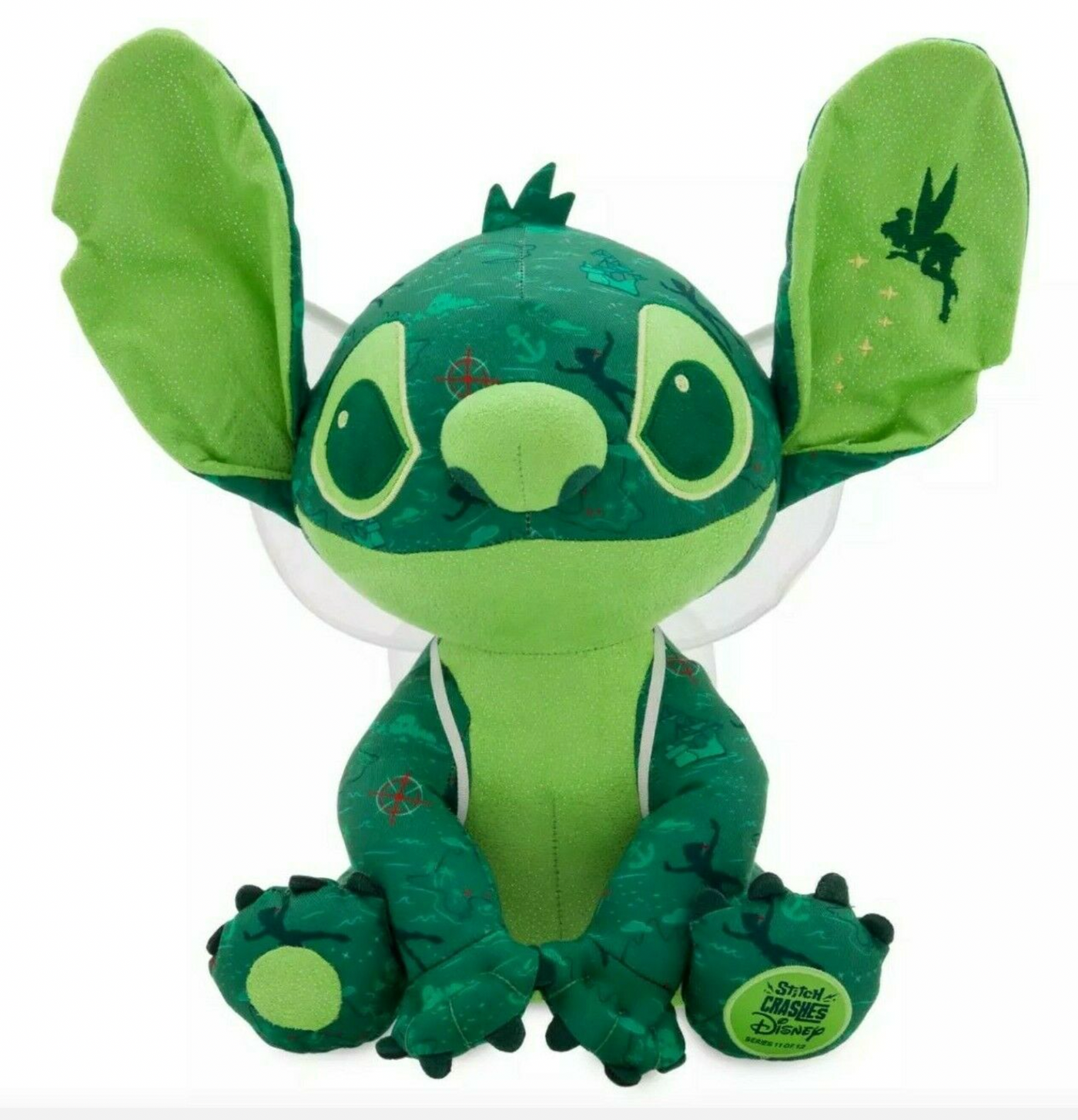 Disney Stitch Crashes Tinker Bell Peter Pan Plush 12'' Limited New with Tag