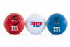 M&M's World Golf Ball Set of 3 Red, White, Blue New