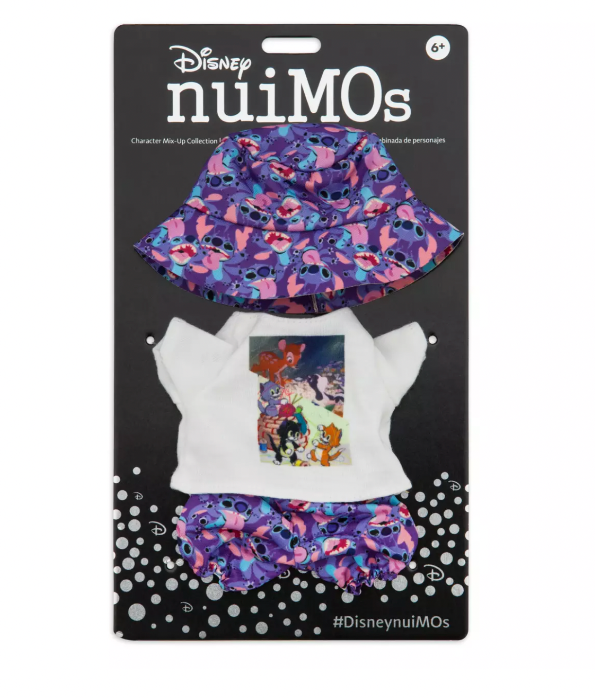 Disney NuiMOs Outfit Graphic T-Shirt with Matching Pants and Bucket Hat New Card