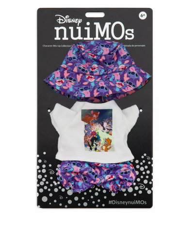 Disney NuiMOs Outfit Graphic T-Shirt with Matching Pants and Bucket Hat New Card