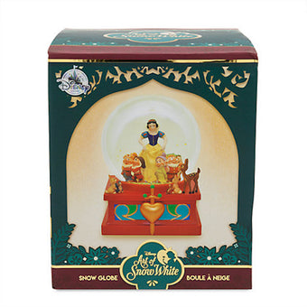 Disney Store Art Of Snow White Snowglobe Dopey Grumpy New with Box