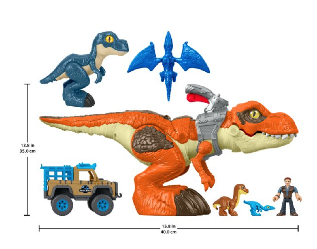 Jurassic World Imaginext T. Rex Expedition Dinosaur Toy Set Pack New With Box