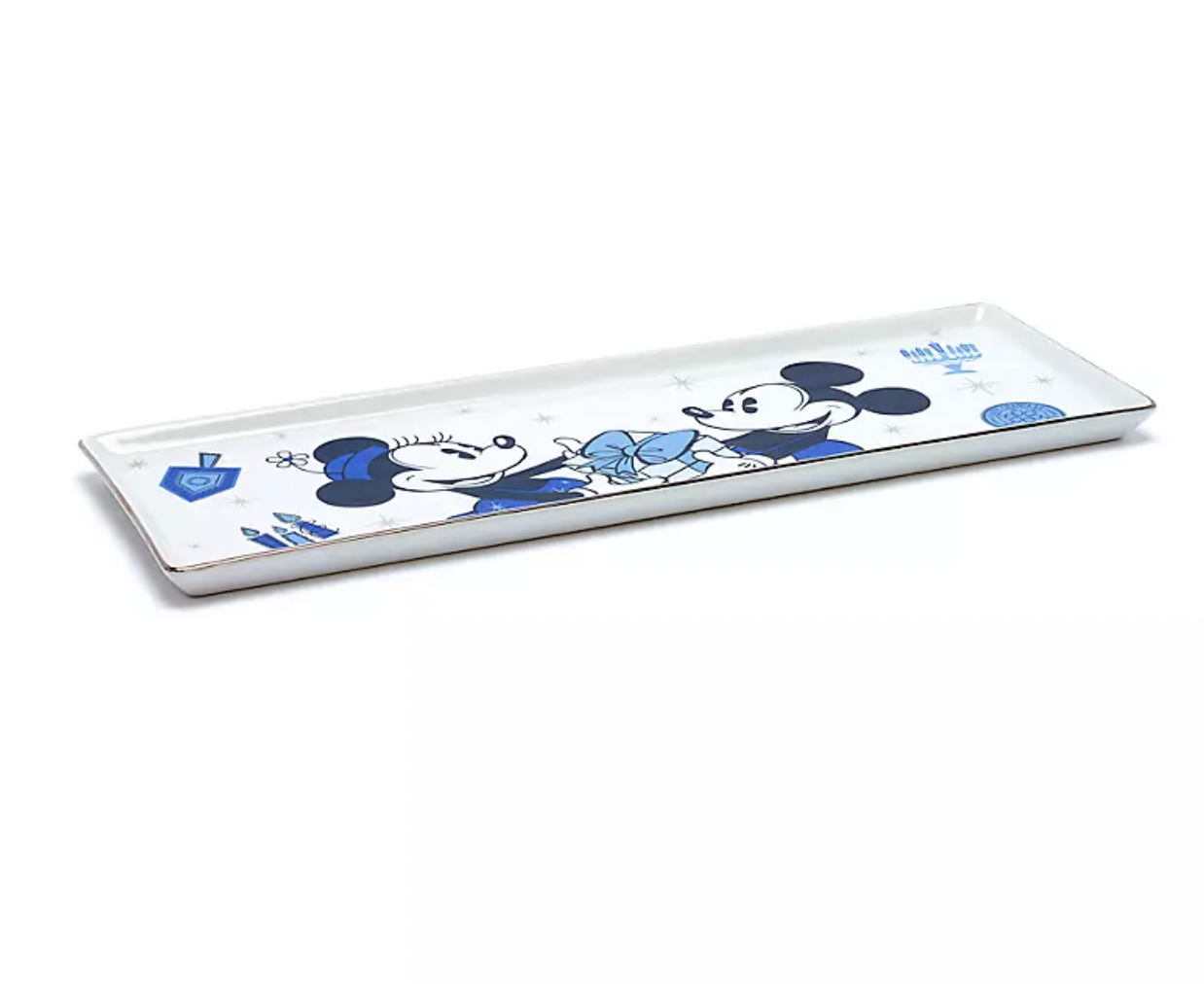 Disney Mickey and Minnie Holiday Happy Hanukkah Happy Chanukah Tray New