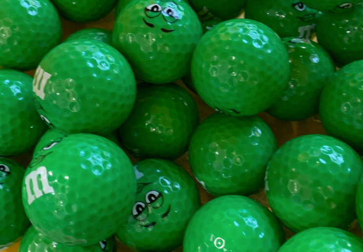 M&M's World Green Character 1 Playable Golf Ball New