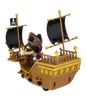 Disney Parks Pirates of the Caribbean Mickey Pullback Pirate Ship Toy New