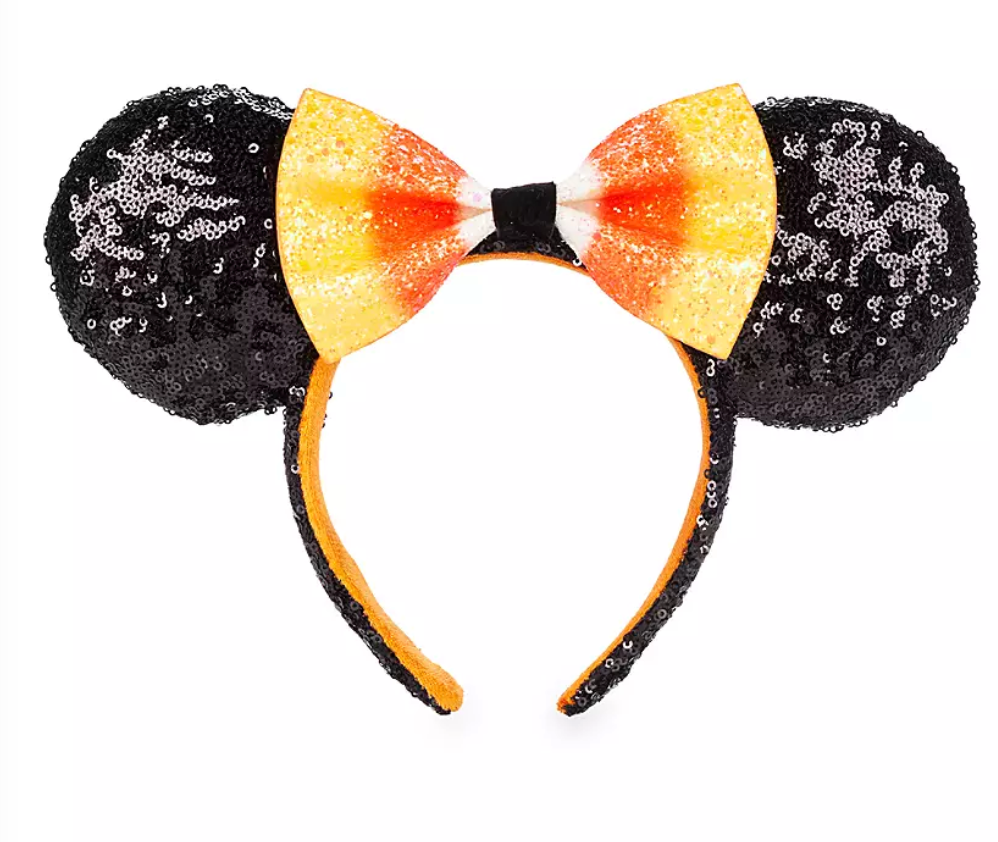 Disney Parks Halloween Minnie Candy Corn Ear Headband Adults New with Tag
