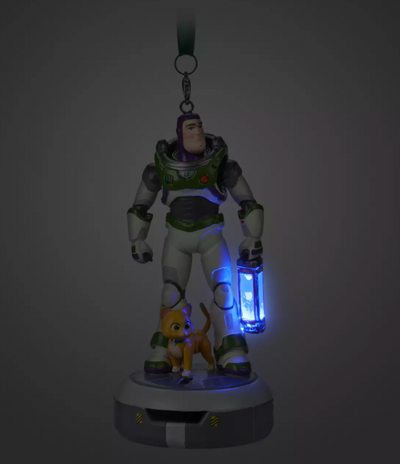 Disney Sketchbook Buzz Lightyear and Sox Light-Up Christmas Ornament New w Tag