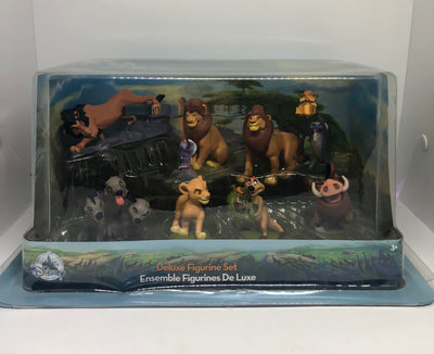 Disney Store The Lion King Deluxe Playset Cake Topper 9 Pcs New with Box