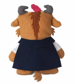 Disney Parks Beast VHS Plush Beauty and the Beast Small 8'' New