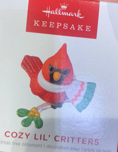 Hallmark 2022 Mini Cozy Lil' Critters Christmas Ornament New With Box