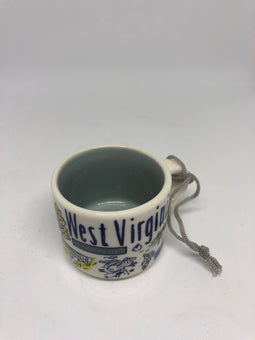 Starbucks Coffee Been There West Virginia Ceramic Ornament Espresso Mug New Box
