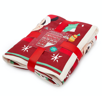 Disney Parks Twas the Night Before Mickey Christmas Holiday Blanket New with Tag