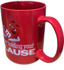 M&M's World Red Character Don't Bother Holding Your Applause Coffee Mug New