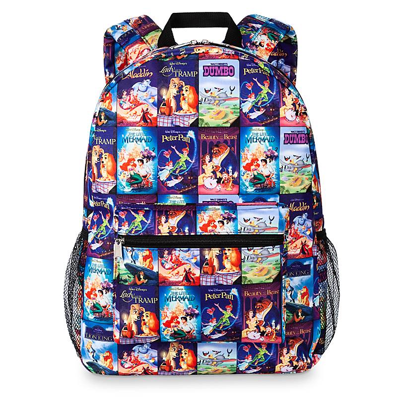 Disney Parks Movies VHS Covers Backpack New with Tag