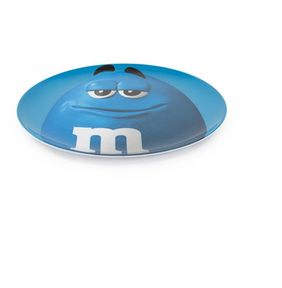 M&M's World 2020 Blue Character Big Face Dinner Plate New