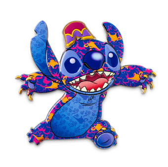 Disney Stitch Crashes Aladdin Pin Limited New with Card