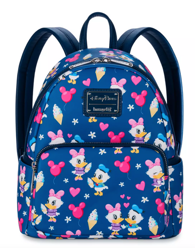 Disney Parks Loungefly Donald and Daisy Duck ''Love'' Mini Backpack New with Tag