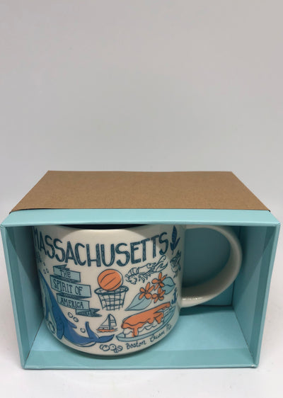 Starbucks Been There Series Collection Massachusetts Coffee Mug New With Box