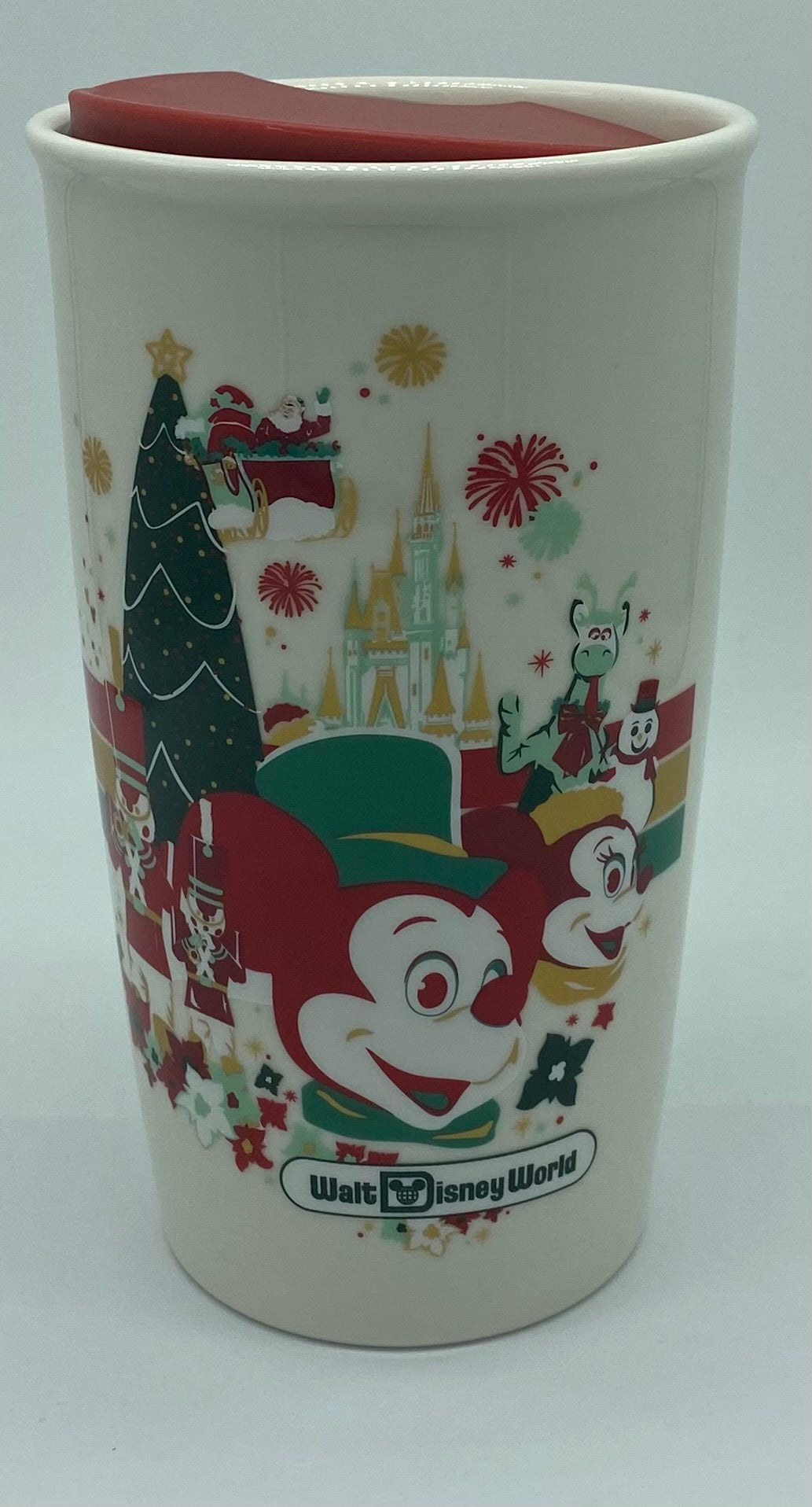 Disney Parks Walt Disney World Icons Parks Holiday Starbucks Ceramic Tumbler New