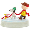 Hallmark Peanuts Snoopy and Charlie Brown Merry Together Figurine 4.25" New