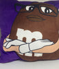M&M's World Brown I'm Sorry I'm Late I Didn't Want To Come Pillow Plush New Tag