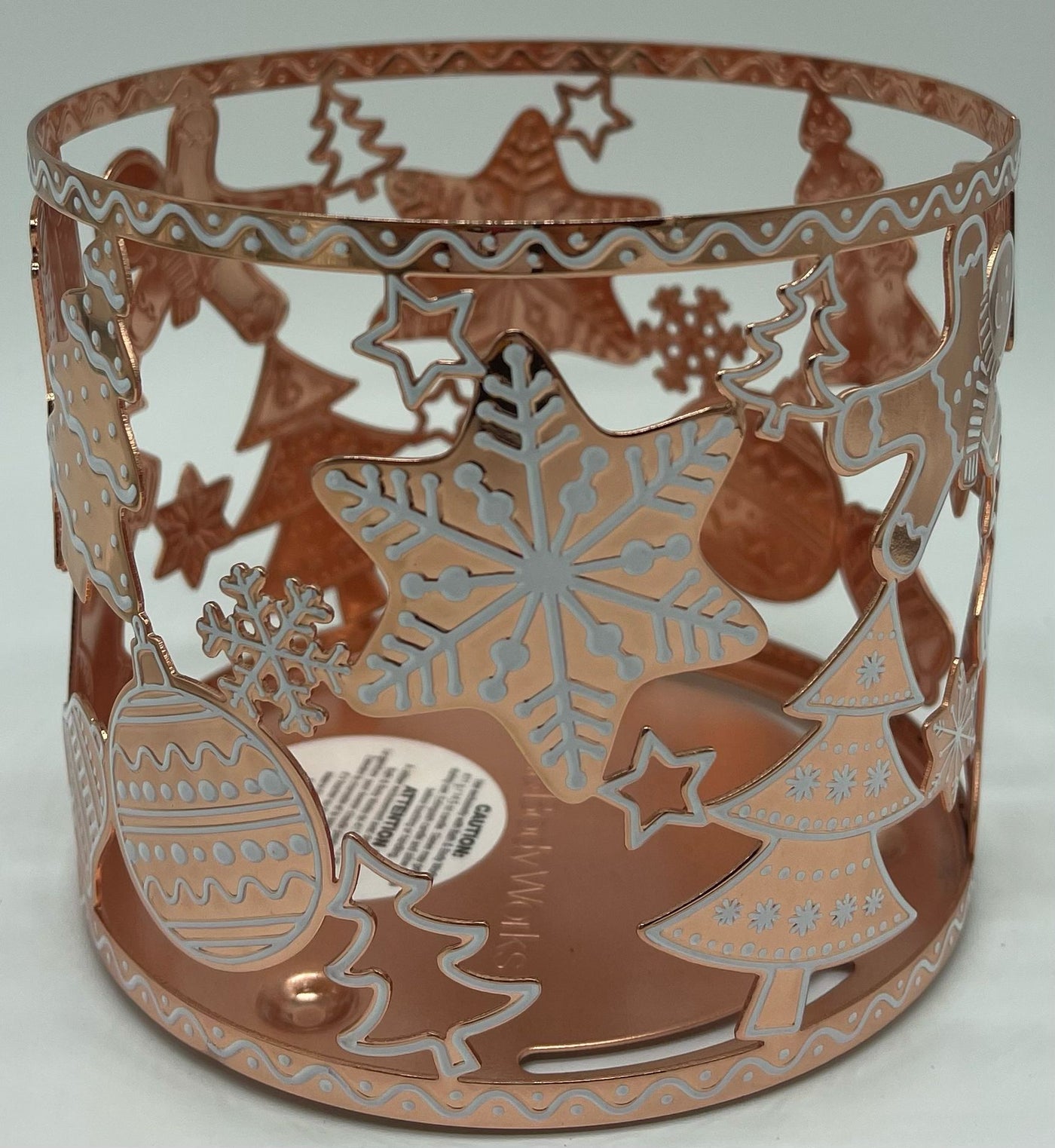 Bath and Body Works 2022 Christmas Gingerbread Ornament 3 Wick Candle Holder New