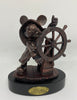 Disney Cruise Line Magic Mickey Captain Bronze Color Figurine New