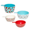 Disney Parks Mickey and Minnie Mouse Retro Ceramic Measuring Cups New