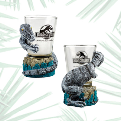 Universal Studios Jurassic Park Raptor Shot Glass New