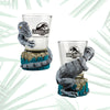 Universal Studios Jurassic Park Raptor Shot Glass New