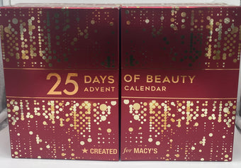 Macy 25 Days of Beauty Advent Calendar 2022 Cosmetics Skincare Fragrance New Box