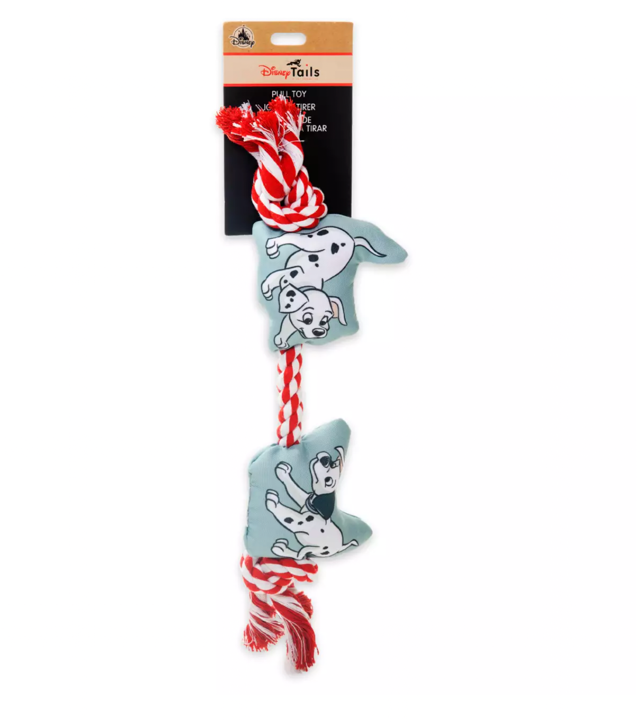 Disney Tails 101 Dalmatians Pet Pull Toy Plush New with Tag