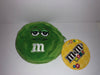 M&M's World Green Character Coin Purse Plush New with Tags