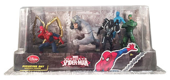 Disney Store Spider-Man Ultimate Figure Play Set Playset Cake Topper New w Box