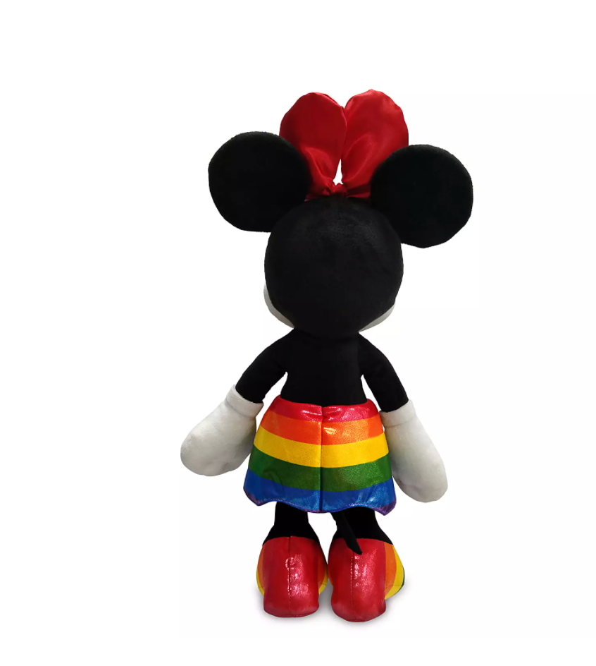 Disney Parks Rainbow Collection Minnie Medium Plush New with Tag