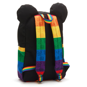 Disney Parks 2020 Rainbow Mickey Mouse Canvas Backpack New with Tag