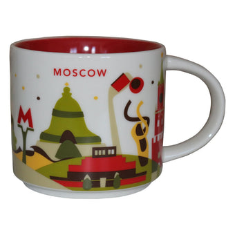 Starbucks You Are Here Moscow Ceramic Coffee Mug New with Box