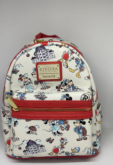 Disney Parks Riviera Resort Mickey and Friends Backpack New with Tags