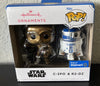 Hallmark 2022 Funko Pop Star Wars C-3PO and R2-D2 Christmas Ornament New