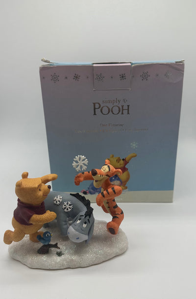 Disney Store Simply Pooh Eeyore Friends Holiday Fun by the Lakes Figurine New