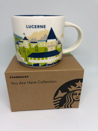 Starbucks You Are Here Lucerne Ceramic Coffee Mug New with Box