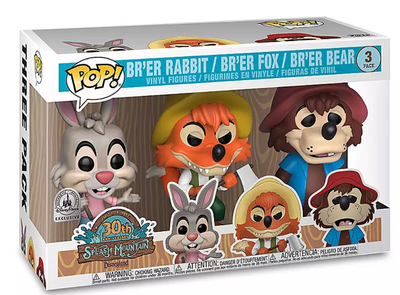 Disney Parks Br'er Rabbit Fox Bear 30th Splash Mountain Funko New with Box