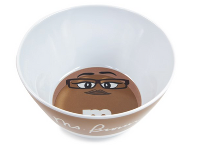 M&M's World Brown Character Big Face Bowl New
