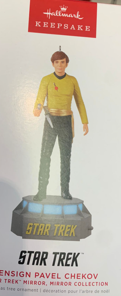 Hallmark 2022 Star Trek Mirror Ensign Pavel Chekov Christmas Ornament New W Box