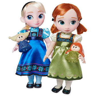 Disney Animators' Collection Anna and Elsa Singing Dolls Deluxe Gift Set New Box