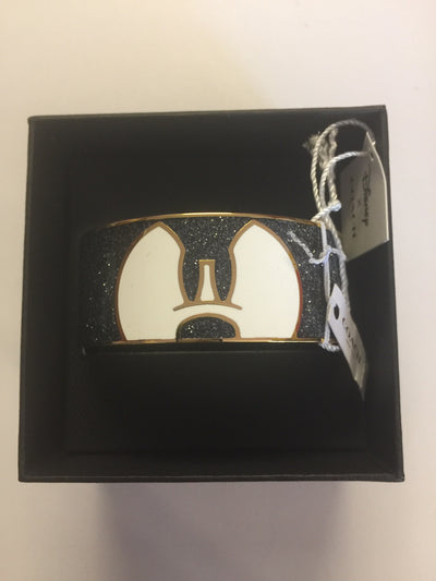 Disney X Coach Mickey Ponderous Enamel Bangle Metal Bracelet New with Box