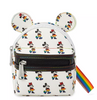 Disney Parks Rainbow Collection Mickey and Minnie Mini Backpack Wristlet New Tag