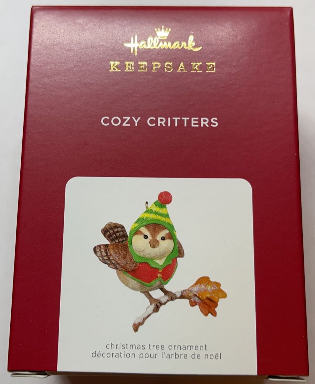 Hallmark 2021 Cozy Critters Christmas Ornament New with Box