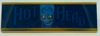 Disney Parks Hades Desk Nameplate Hot Head New